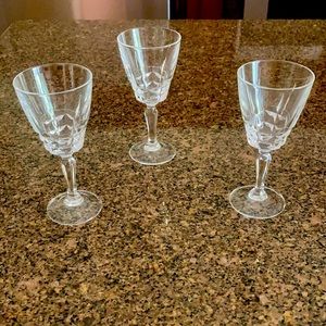 Vintage, Unused, Crystal Cordial Glasses